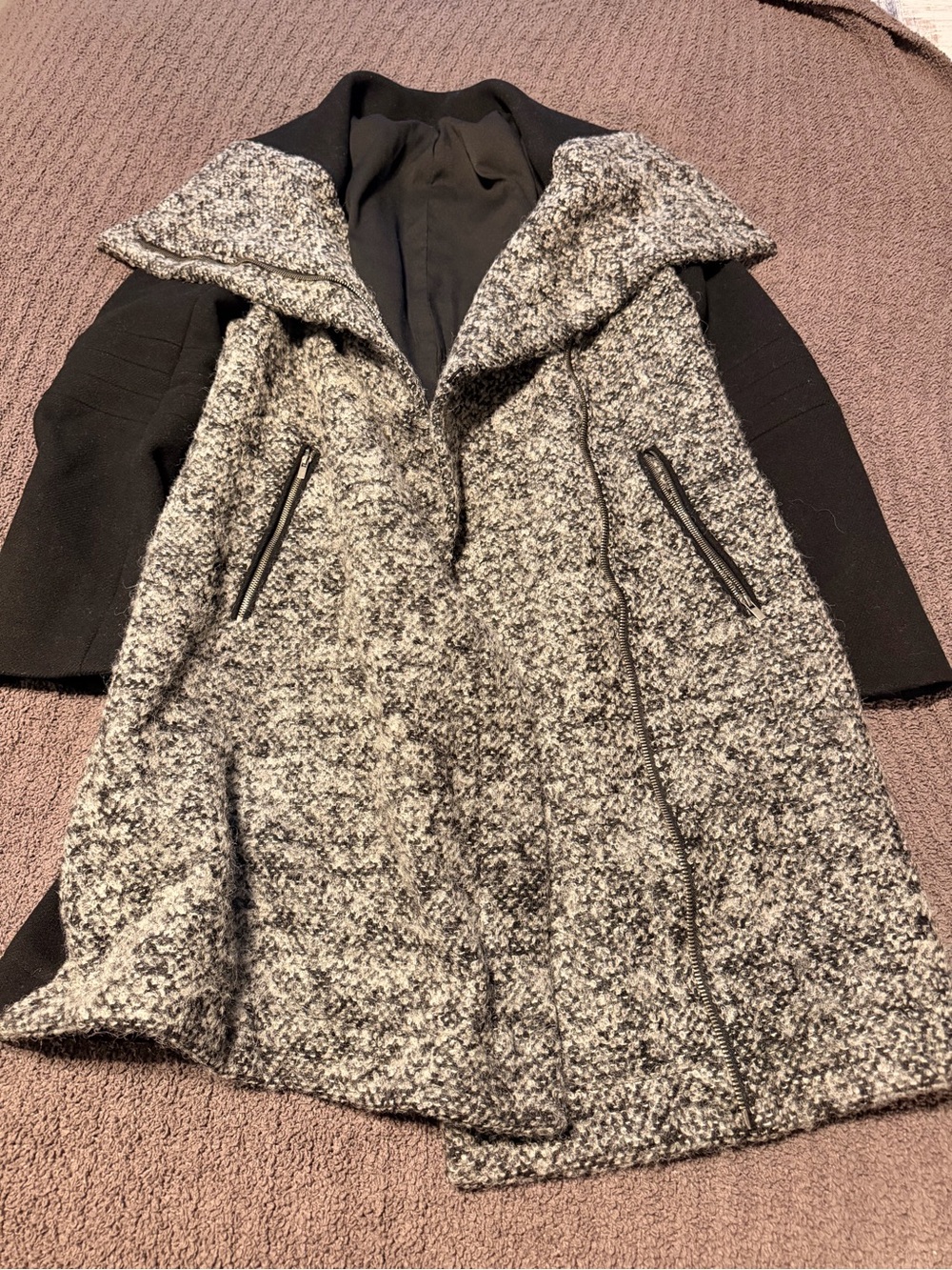 Diane Von Furstenberg Wool Blend Winter Coat Size 12